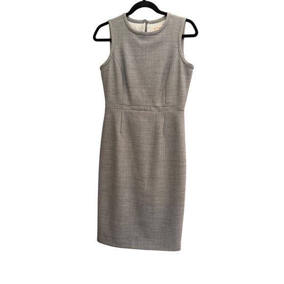 Dresses & Skirts - Brooks Brothers Gray Pencil Business Stripped-Lining Wool Blend Dress Sz 2
